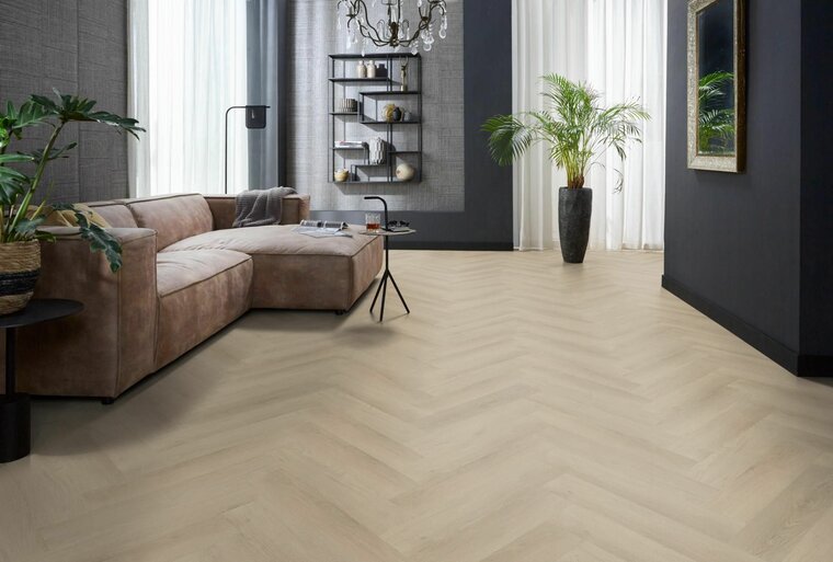 YUP Merton herringbone click beige