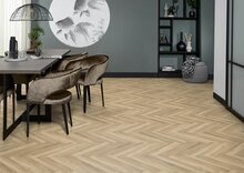 YUP Herringbone dryback beige