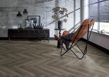 YUP Herringbone dryback dark grey